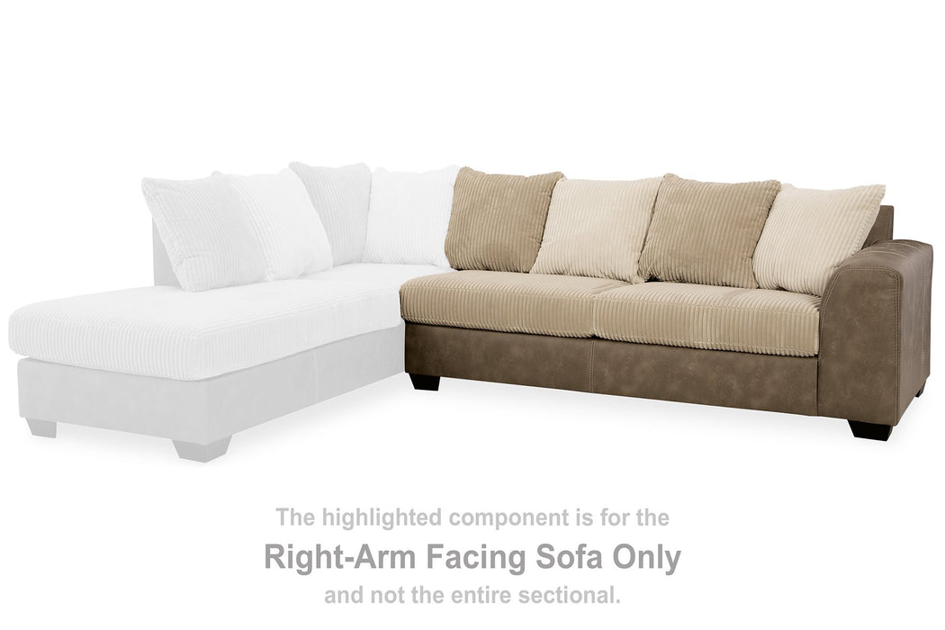 Keskin 2-Piece Sectional with Chaise