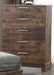 New Classic Furniture Campbell 5 Drawer Chest in Ranchero image