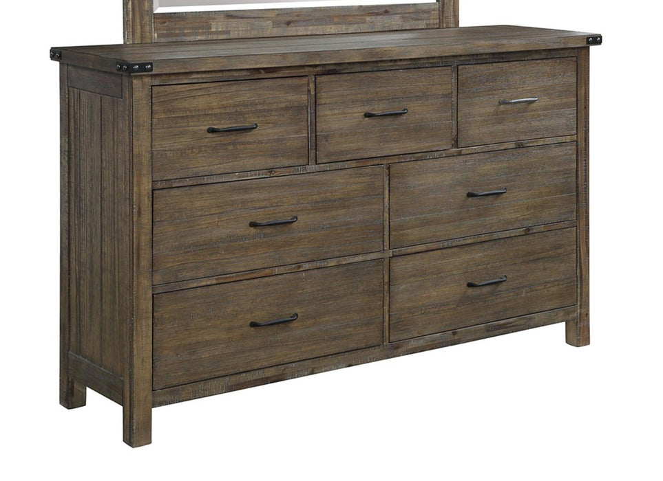New Classic Furniture Galleon Dresser in Weathered Walnut