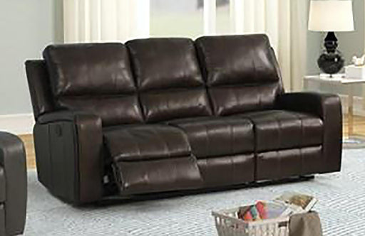 New Classic Furniture Linton Sofa with Dual Recliner in Gray image
