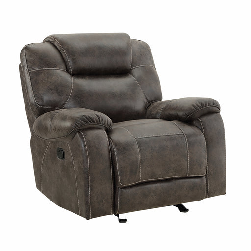 New Classic Furniture Anton Glider Recliner with Power Footrest in Chocolate U4136-13P1-CHC image