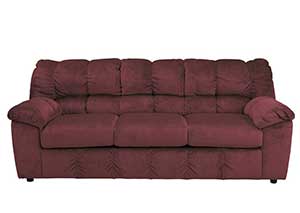 Julson Burgundy Sofa,Signature Design by Ashley