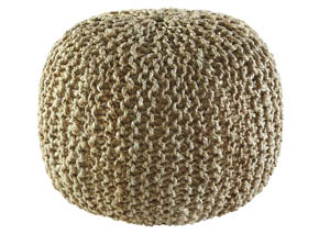 Dilip Natural Pouf,Signature Design by Ashley