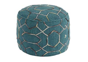 Overdyed Dark Green Pouf,Signature Design by Ashley