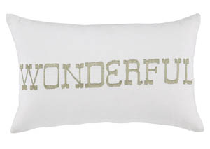 Phelan White Pillow,Signature Design by Ashley