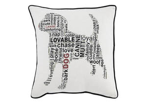 Beals White/Black Pillow,Signature Design by Ashley
