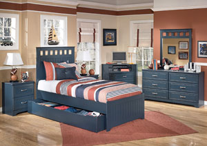 Leo Twin Panel Bed w/Storage,Signature Design by Ashley