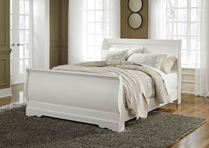 Anarasia White Queen Sleigh Bed,Signature Design by Ashley