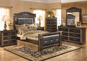 Coal Creek Queen Mansion Bed w/Dresser & Mirror,Signature Design by Ashley