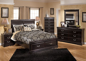 Esmarelda Queen Storage Bed w/Dresser & Mirror,Signature Design by Ashley
