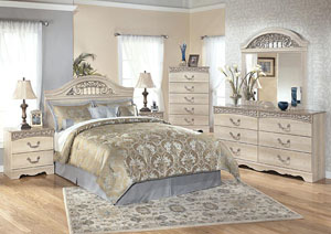 Catalina Queen Panel Headboard, Dresser & Mirror,Signature Design by Ashley