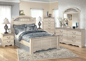 Catalina Queen Poster Bed w/Dresser & Mirror,Signature Design by Ashley