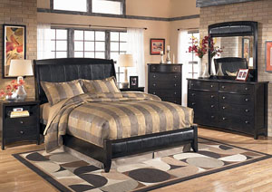 Harmony Queen Sleigh Bed w/Dresser & Mirror,Signature Design by Ashley