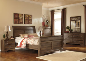 Allymore Queen Sleigh Bed w/Dresser & Mirror,Signature Design by Ashley