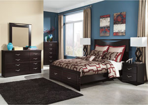 Zanbury Queen Panel Storage Bed w/Dresser & Mirror,Signature Design by Ashley