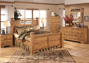 Bittersweet Queen Poster Bed w/Dresser & Mirror,Signature Design by Ashley