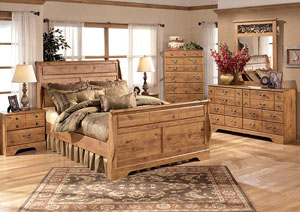 Bittersweet Queen Sleigh Bed w/Dresser & Mirror,Signature Design by Ashley