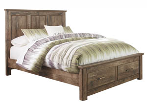 Blaneville Brown Queen Storage Platform Bed,Signature Design by Ashley