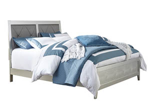 Olivet Silver California King Upholstered Panel Bed,Signature Design by Ashley