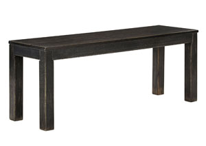 Gavelston Black Large Dining Bench,Signature Design by Ashley