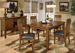 Ralene Rectangular Extension Table w/4 Upholstered Side Chairs,Signature Design by Ashley