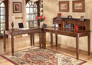 Hamlyn L-Shaped Desk w/Hutch,Signature Design by Ashley