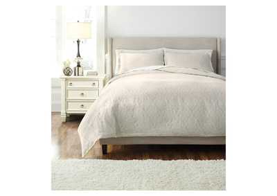 Damask Natural King Duvet Set,Signature Design by Ashley
