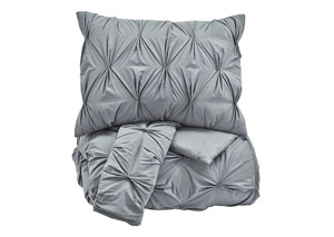 Rimy Gray King Comforter Set,Signature Design by Ashley