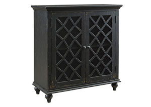 Mirimyn Antique Black 4 Door Accent Cabinet,Signature Design by Ashley