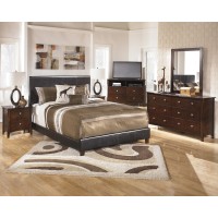 Rayville 4 Pc. Bedroom - Dresser, Mirror & Queen Upholstered Bed
