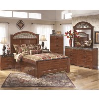 Fairbrooks Estate 6 Pc. Bedroom - Dresser, Mirror, Queen Poster Bed with Storage