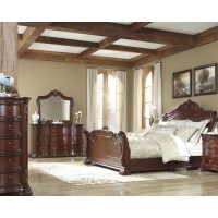 Martanny 5 Pc. Bedroom - Dresser, Mirror & Queen Sleigh Bed