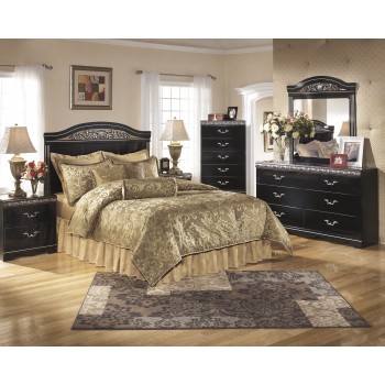 Constellations 3 Pc. Bedroom - Dresser, Mirror & Queen/Full Panel Headboard