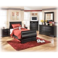 Huey Vineyard Dresser, Mirror & Twin Sleigh Bed