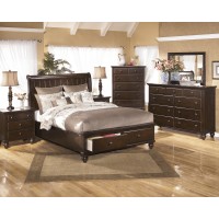Camdyn 5 Pc. Bedroom - Dresser, Mirror & Queen Sleigh Bed with Storage