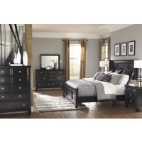 Greensburg 5 Pc. Bedroom - Dresser, Mirror & Queen Panel Bed